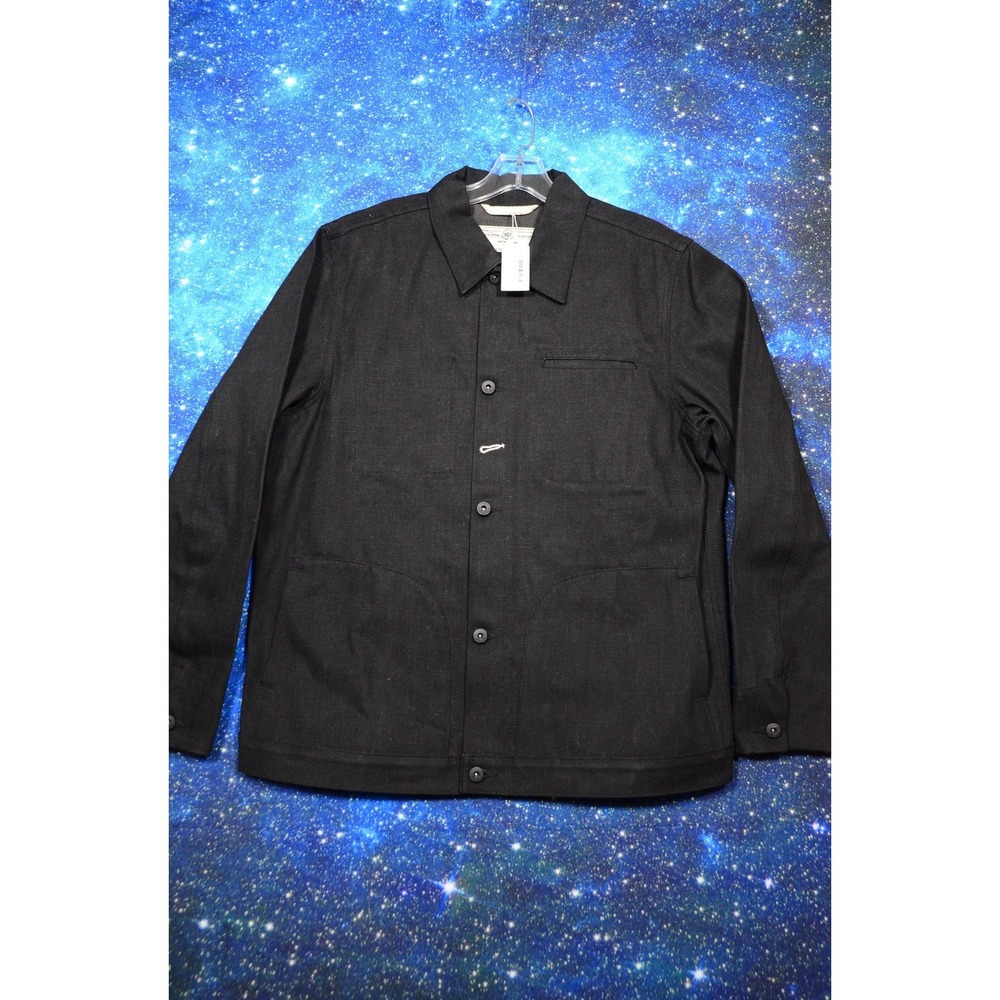 RGT Supply Jacket Mens 2XL Black Denim Slim Fit 4 Pocket Made In USA Workwear